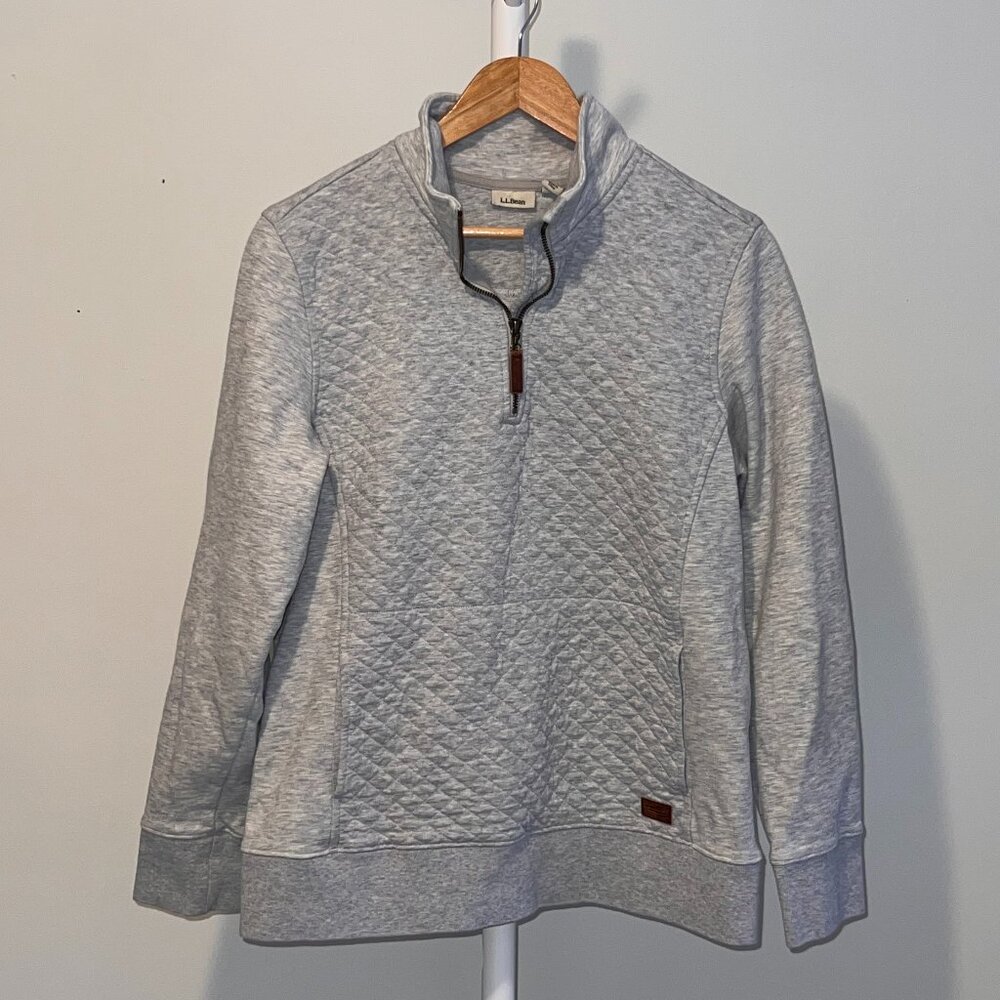 L.L. Bean Quilted Quarter-Zip Sweatshirt